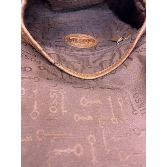 Fossil brown leather shoulder bag - Picture 11 of 12